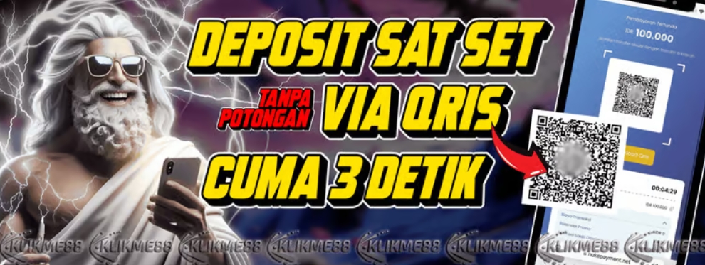 Promo DEPOSIT VIA QRIS INSTAN 2 DETIK MASUK